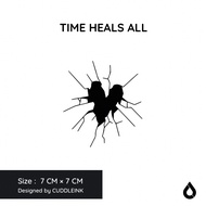 "Time Heals All" CUDDLEINK Matte Ink Tattoo
