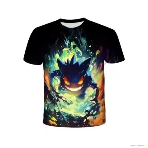 SUMMER CHILDREN S POK MON T SHIRT FASHIONABLE 3D PIKACHU UNIVERSAL FOR BOTH MEN AND WOMEN POK MON TH