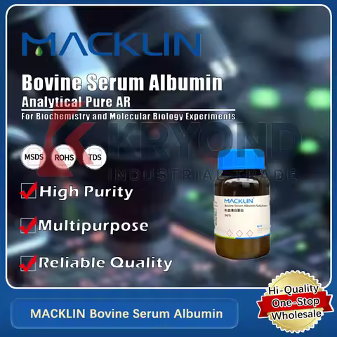 MACKLIN Bovine Serum Albumin Laboratory Reagent for Protein Research Biochemical Experiment Original