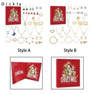 Dickly Jewelry Advent Calendar Beauty Jewelry Gift Set 24 Days Christmas Calendar