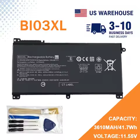 BI03XL Laptop Battery Compatible For HP Pavilion X360 13-U M3-U 13-u000 M3-U001DX 103DX 13-100TU U11