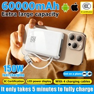 【3c Certification】3c powerbank 50000mah 150w fast charging ccc wireless mini magnetic certified port