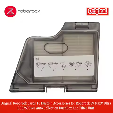 Original Roborock Saros 10 Dustbin Accessories for Roborock S9 MaxV Ultra G30/ S90ver Auto Collectio