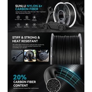 เส้นพลาสติก 3D Printer SUNLU PA6-CF เสริมคาร์บอนไฟเบอร์ 1KG 1.75mm ทนความร้อน แข็งแรง ไม่โก่งง่าย