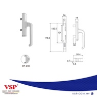 100VS - VSP-MH-024 Axxon Multipoint Handle with Double Accessories