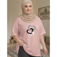 2Y707 [AIYOU] XL-5XL T shirt Women Plus Size Tshirt Woman Crop Top Korean Style Plus Size Casual Mur