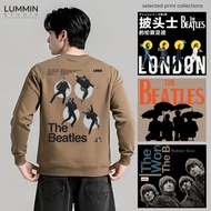 LUMMIN Crewneck Sweater Sweatshirt Men Adult The Fab Four Abbey Road Classic Rock Band Retro Vintage