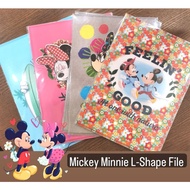 Mickey Minnie PP L Shape Clear File /L Shape Clear Document Files L型单片单页文件夹