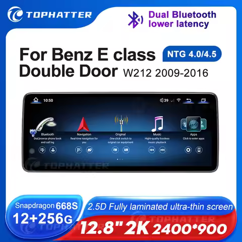 12.8 2K Car Radio For Mercedes Benz E class E260 Coupe E350 E500 A207 W207 S207 CarPlay Android Auto