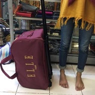 Travel Bag Elle Trolly Roda 2 Ukuran Besar # Tas Pakaian # Tas Baju Elle Paris