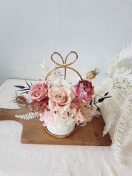 海藏設計| Veuve Clicquot凱歌香檳色永生玫瑰盆花