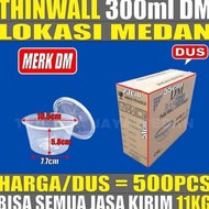 PROMO / TERMURAH Thinwall DM 300ml Per Dus Rata Mangkok Sld Buah Semua