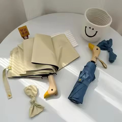 Sun Umbrella, Duck Head Folding Umbrella, Duck Head Personal Sun Umbrella, Sun and Rain Umbrella