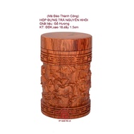 Monolithic tea box with rosewood station