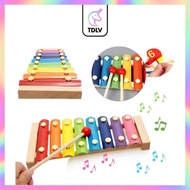 TDLV 8 Notes Kids Musical Learning Wooden Xylophone Wooden Piano Reading Scale Hand Claps Baby Early