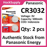 [2pcs] Panasonic CR3032 Lithium Button Battery 3V 3032 [Authentic][FAST SHIP OUT]
