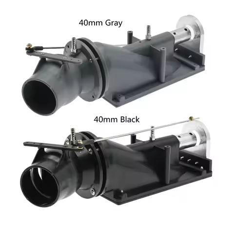 40mm RC Boat Thruster Jet Pump Set Water Pusher For 80cm-120cm RC Jet Boat High Quality Black Solid 