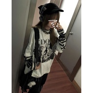 y2k y2k Women's Clothing y2k T-Shirt Punk Style y3k Asian Culture Mine Series Stripes Long Sleeve T 