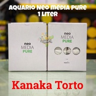Aquario Neo Media Pure Premium - 1 Liter - Aquarium Biological Media Bacteria House Filter Media For
