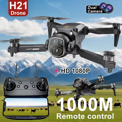 2026 RC Drone H21 8K HD Aerial Photography 5G WiFi FPV Quadcopter with Dual Cameras for Kids Adults 