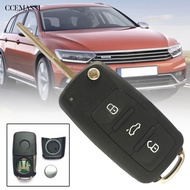 CS.B Replacement 3 Buttons 434MHz Remote Flip Key Fob 5K0 837 202 AD for Volkswagen