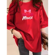2Y969 1XL-5XL T shirt Women Tshirt Blouse Clothes T shirt Plus Size Tshirt Printing Oversize Basic S