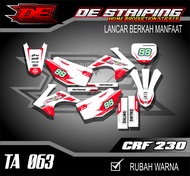 Striping Stiker Motor CRF 230 Stiker Decal CRF 230 Fullbody TA063