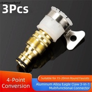 STAMWEEKEND 3Pcs Universal Faucet Adapter, Nipple-type Adjustable 15mm To 20mm Hose Adapter, Waterin