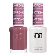 DND Gel Polish Set - 1 each of Brown Gel Polish and Brown Nail Polish, 607 Hazelnut, 0.5 Fl Oz