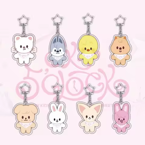 Straykids Cartoon New Acrylic Keychain Bag Pendant Accessories Star Peripheral Gifts for Straykids C