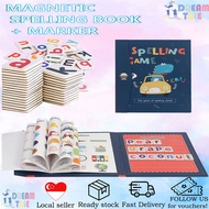 [SG Instock] Children's Book Magnetic Book spelling games English spelling games Book children's day gift