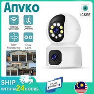 Anvko ICSee 4K 8MP dual lens indoor CCTV camera WIFI PTZ home wireless CCTV security camera