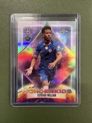 足球 韋利安 Estevao Willian 車路士 新秀 2025-26 Topps Chrome UCC Chelsea RC Rookie Wonderkids Refractor 足球卡 So