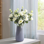 Silk Lisianthus Flowers - 4 Stems Artificial Eustoma for Wedding Table Decor Bridal Shower
