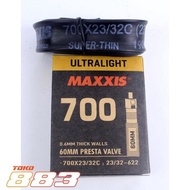 Maxxis Tube Bicycle Inner Tube 700C 23-32 Valve 60mm