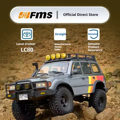 Fms 1/10 Fcx Lc80 Brushed Four-Wheel Drive Simulation Electric Remote Control Multi Terrain Off-Road