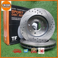 TF SLOTTED DISC ROTOR FRONT FOR PROTON WAJA / PERDANA