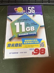 ❤️電5535 0835❤️電話卡香港電話卡本地5G 香港上網卡3hk 11gb本地上網happy年卡3台香港一年卡一年電話卡加1000分鐘通話可上台 data sim card tel card 上