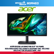 ACER EK221Q J0 21.5" 120HZ FHD Va Panel Monitor