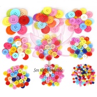 Plastic buttons, 50 plastic buttons, sizes from 10mm~28mm, many shapes