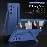 ปลอกสำหรับ Samsung Galaxy Z Fold 3 4 5 6 7 ZFold7ถาดปากกา Fold7 Fold6พร้อมเมมเบรนปากกาปลอกใส่มือถือเ