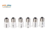 6-Pack E12 to E14 White Bulb Converter LED Light Holder Lamp Adapter Socket Changer High Quality