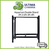 Aquarium DOUBLE STAND [Ready Stock][Fast Shipping] untuk akuarium fish tank 2ft/ 2.5ft/ 3ft/ 4ft 鱼缸双
