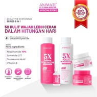 Animate Paket Extra Glowhite (Animate 5x Active Whitening Series 5in1 + Animate Diamond Glow Whiteni