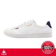 le coq sportif รองเท้าหนังชาย-หญิง รุ่น LA ROLAND SL สีขาว-กรม (Unisex) รองเท้าผ้าใบสีขาว รองเท้าแฟช