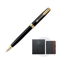 [Direct Japan] PARKER Parker Ballpoint Pen Sonnet Rack Black GT Medium Character Oil-based Original Notebook With Original Notebook Gift Box Set Genuine Import 1950784 NS