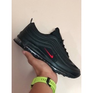 Free Shipping NIKE AIRMAX 97 ALL BLACK RED