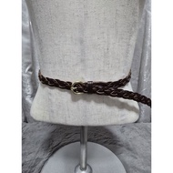 NO.259 Woven Leather Belt Length 41 Inches