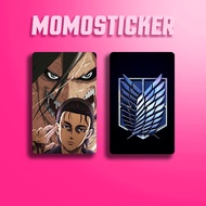 ATTACK ON TITAN - ANIME - TOUCH N GO STICKER - CARD STICKER - BANK CARD STICKER - ATM CARD STICKER