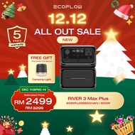 EcoFlow RIVER 3 Max Plus (RIVER 3 Plus&EB600) Portable Power Station – 858Wh LFP Battery, 1200W Outp